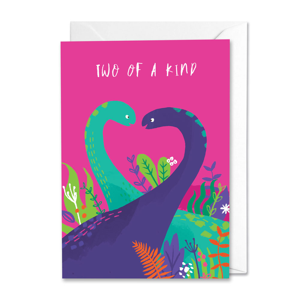 Dinosaur greetings card design